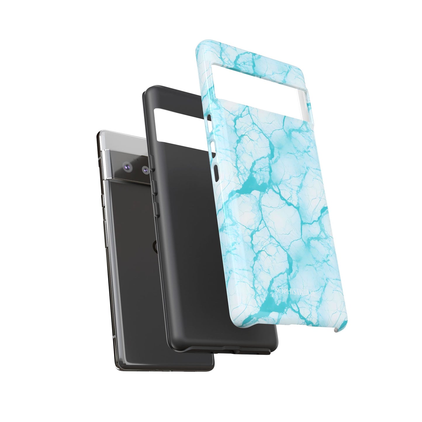 Marble Opulence in Aqua - Google Pixel Case