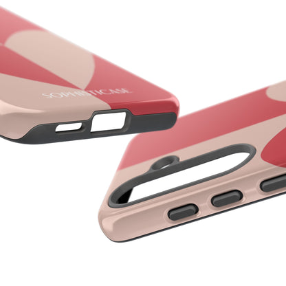 Be Mine in Red and Brown - iPhone Case, Samsung Galaxy Case, Google Pixel Case