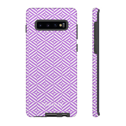 Illusions in Purple - Dual Layer Shockproof Phone Case for iPhone, Google Pixel and Samsung Galaxy