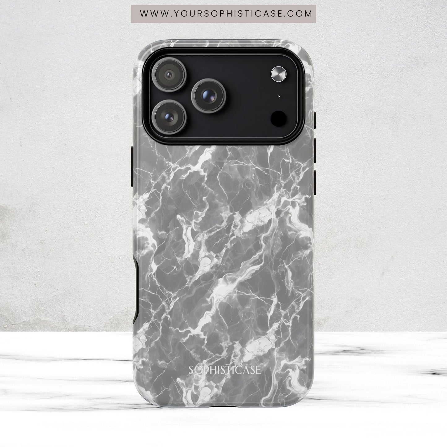 Marble Crush in Grey - Magsafe Case