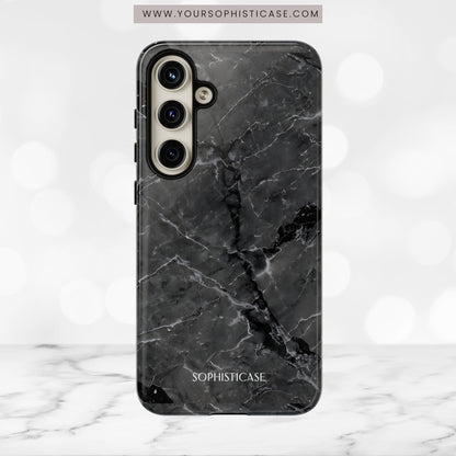 Marble Opulence in Black - iPhone Case, Samsung Galaxy Case, Google Pixel Case