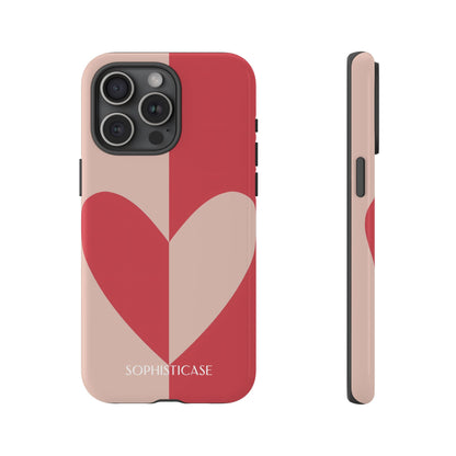 Be Mine in Red and Brown - Phone Case for iPhone