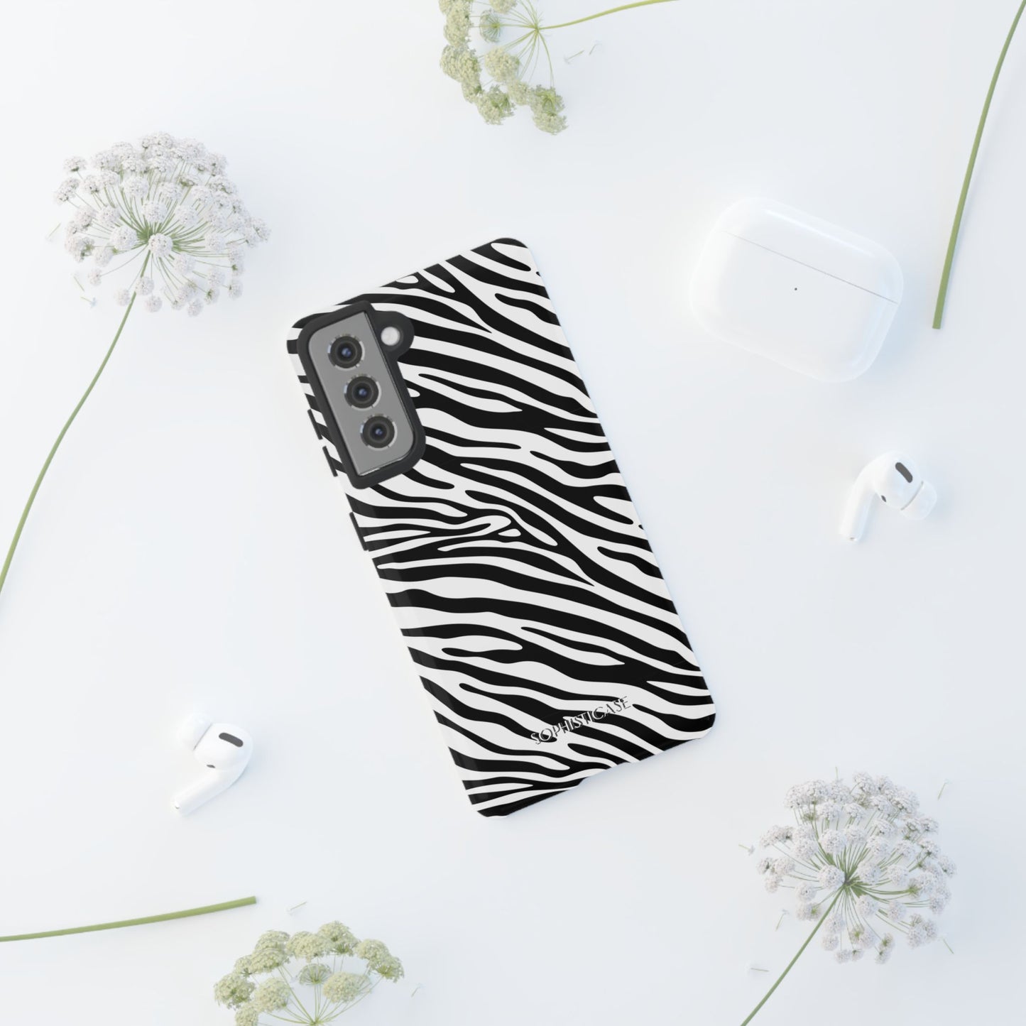 Dark Thoughts in Urban Zebra - Tough Phone Case