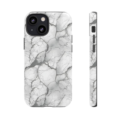 Marble Opulence in Charcoal Grey - Tough Phone Case