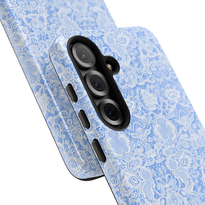 Luxe Lace in Blue - iPhone Case, Samsung Galaxy Case, Google Pixel Case