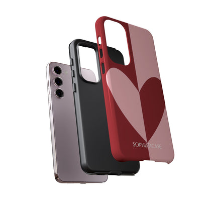 Be Mine in Red and Pink - iPhone Case, Samsung Galaxy Case, Google Pixel Case