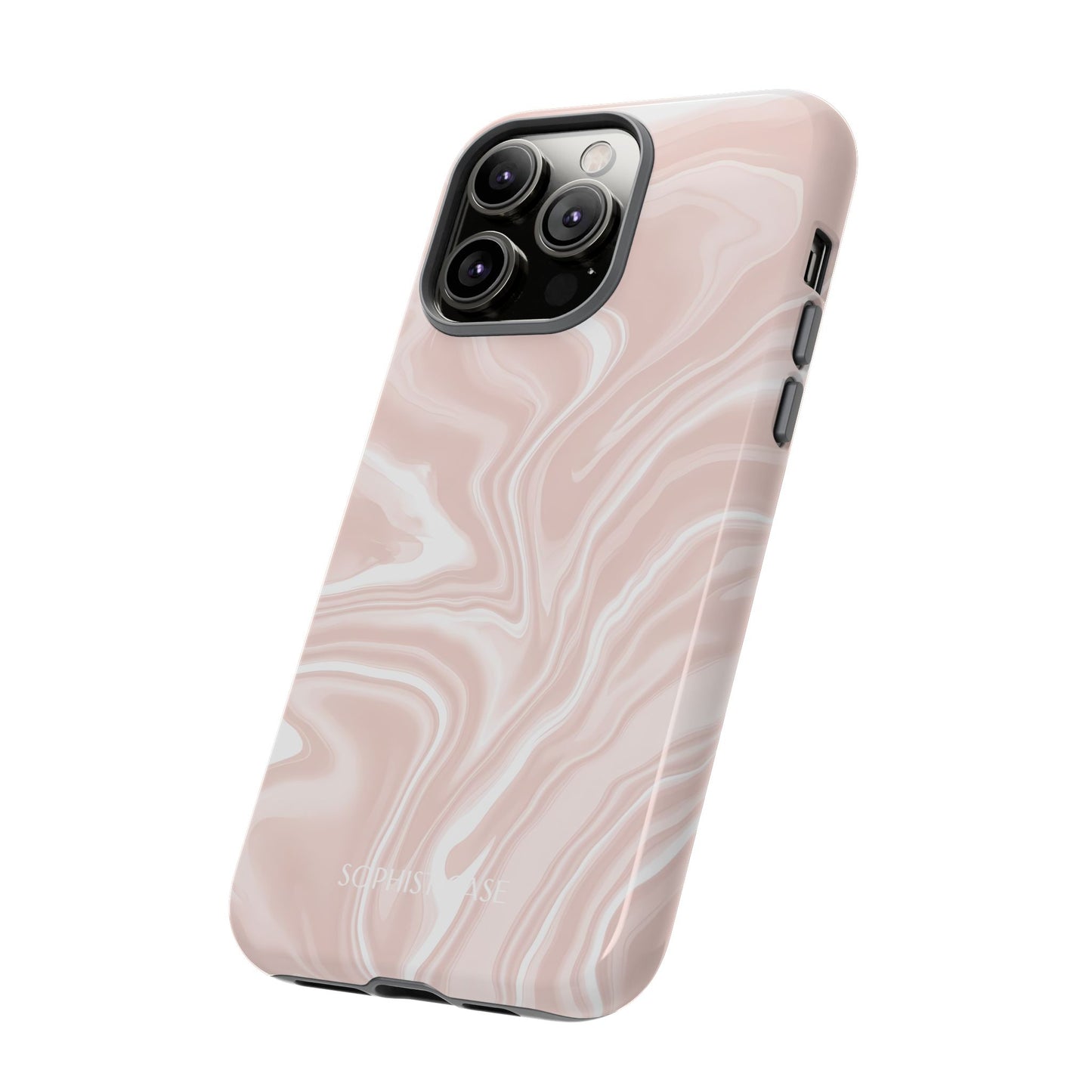 Liquid Dreams in Neutral Beige - iPhone Case