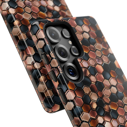 Rose' Runway in Honeycomb Mosaic - Tough Phone Case