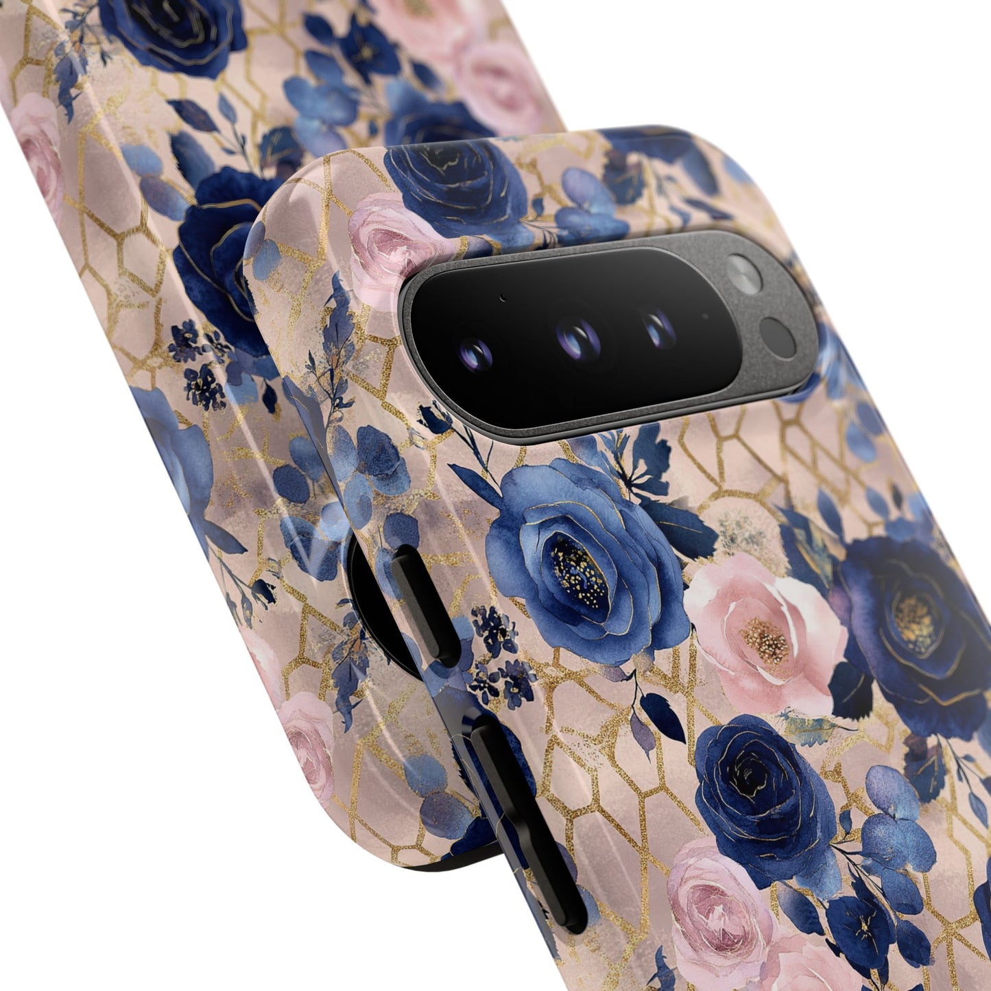 Royal Floral in Navy Blush - Tough Phone Case