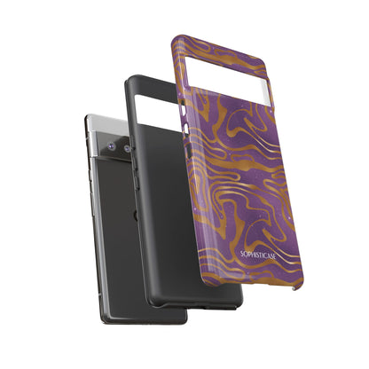 Cosmic Gold in Purple - iPhone Case, Samsung Galaxy Case, Google Pixel Case