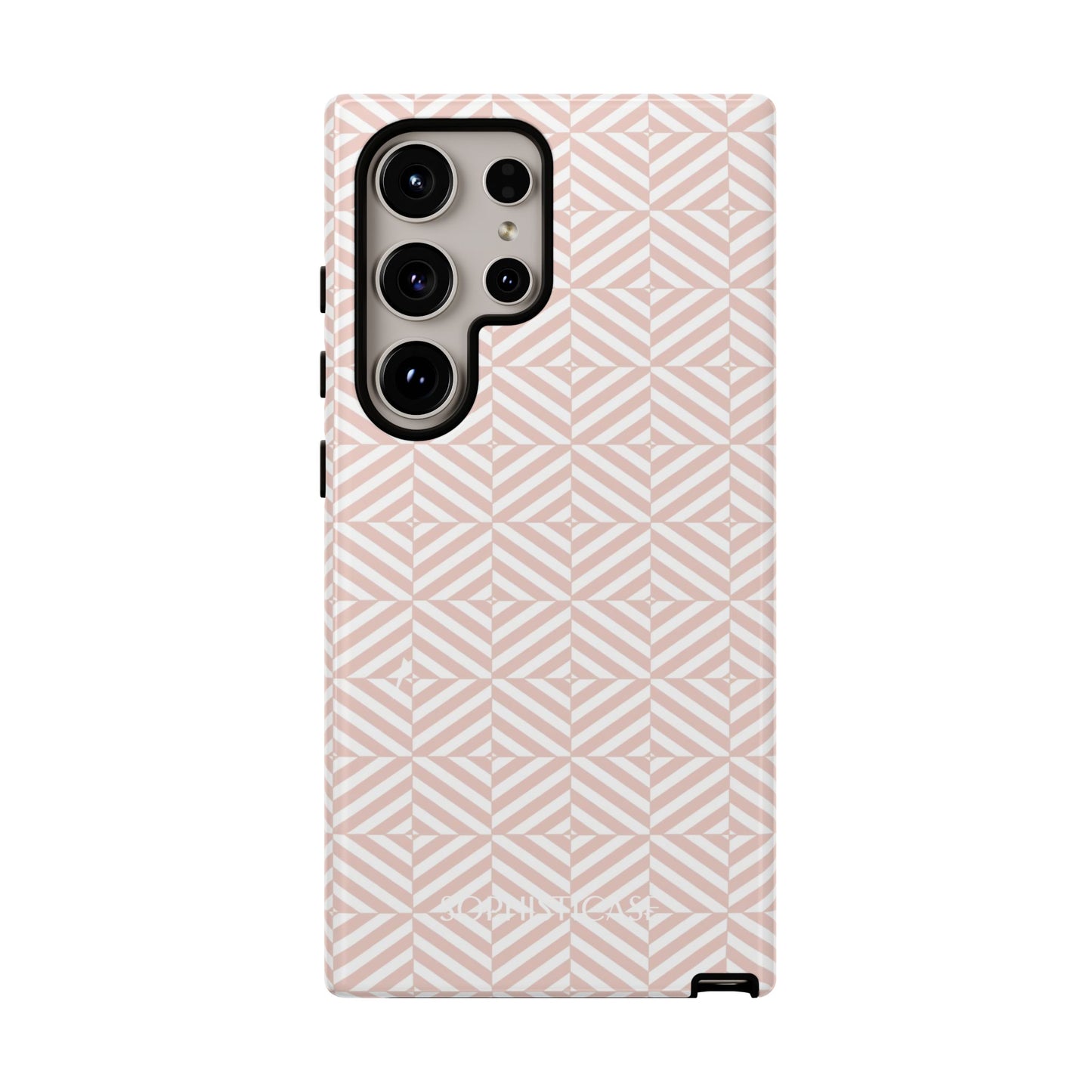 Illusions in Neutral Beige - Dual Layer Shockproof Phone Case for iPhone, Google Pixel and Samsung Galaxy