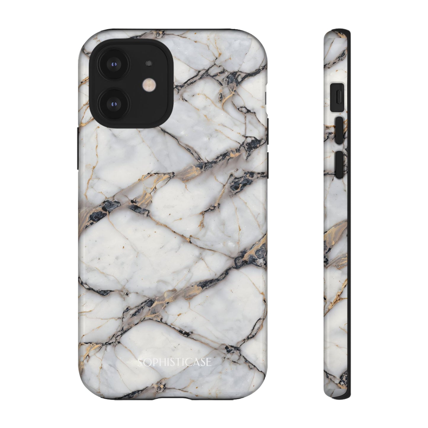 Marble Opulence in Cracked Beige - iPhone Case, Samsung Galaxy Case, Google Pixel Case