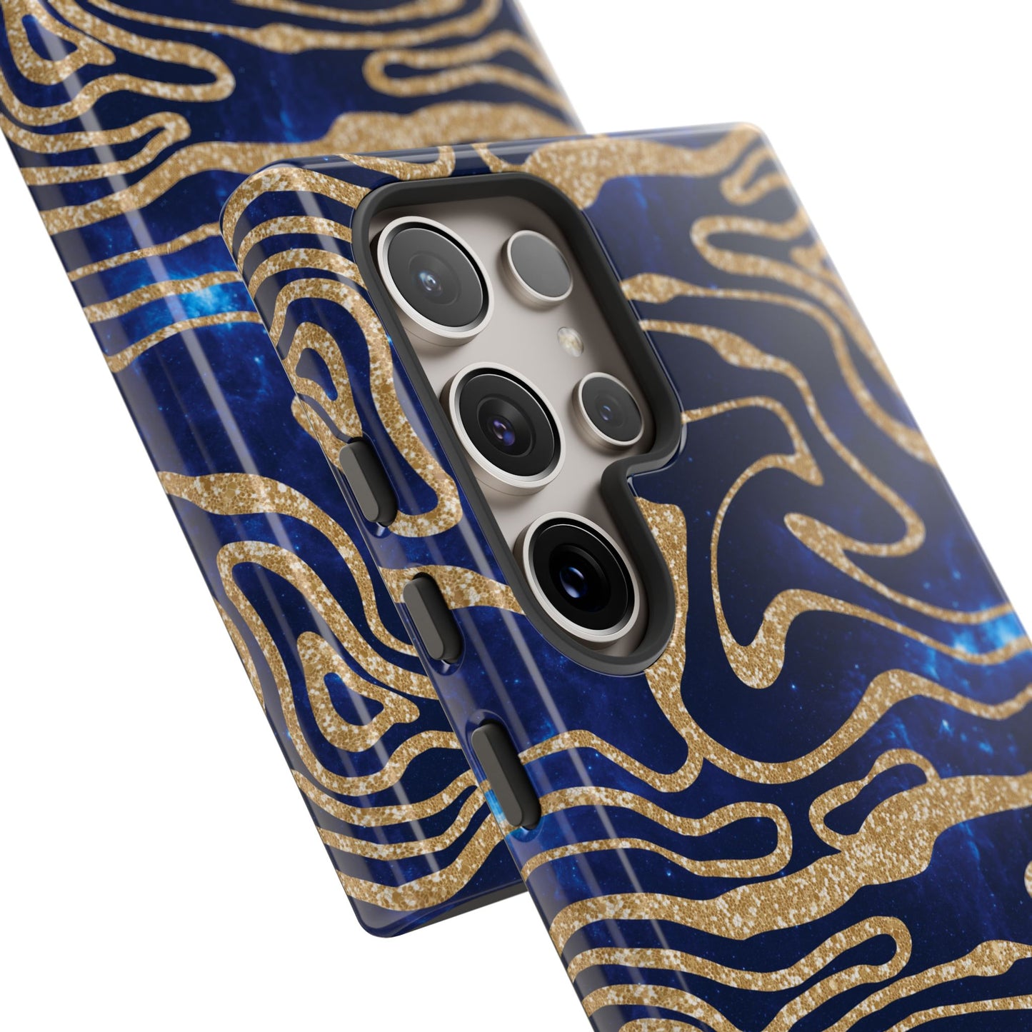 Cosmic Gold in Blue - iPhone Case, Samsung Galaxy Case, Google Pixel Case