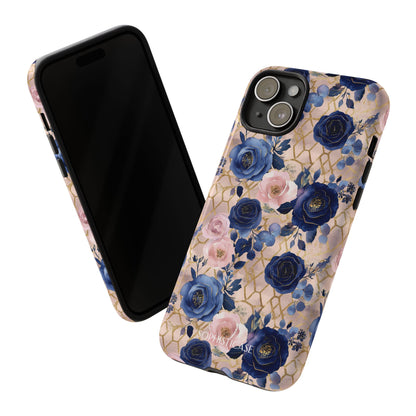 Royal Floral in Navy Blush - Tough Phone Case
