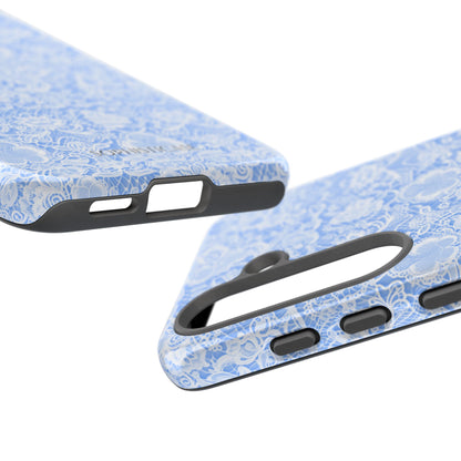 Luxe Lace in Blue - iPhone Case, Samsung Galaxy Case, Google Pixel Case