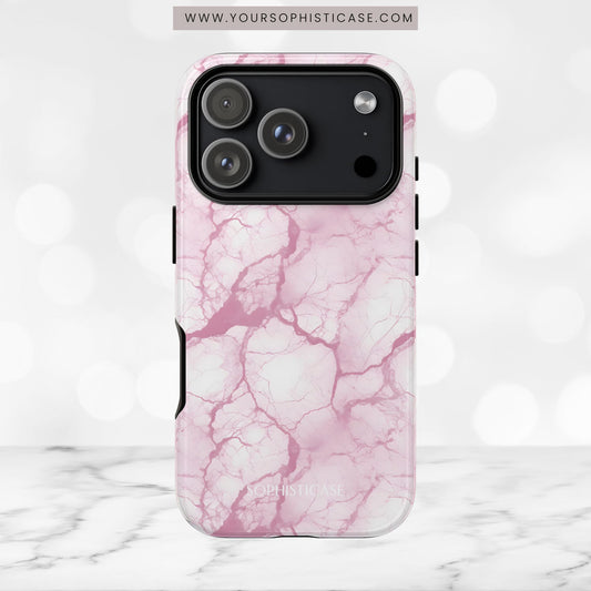 Marble Opulence in Pink - iPhone Case