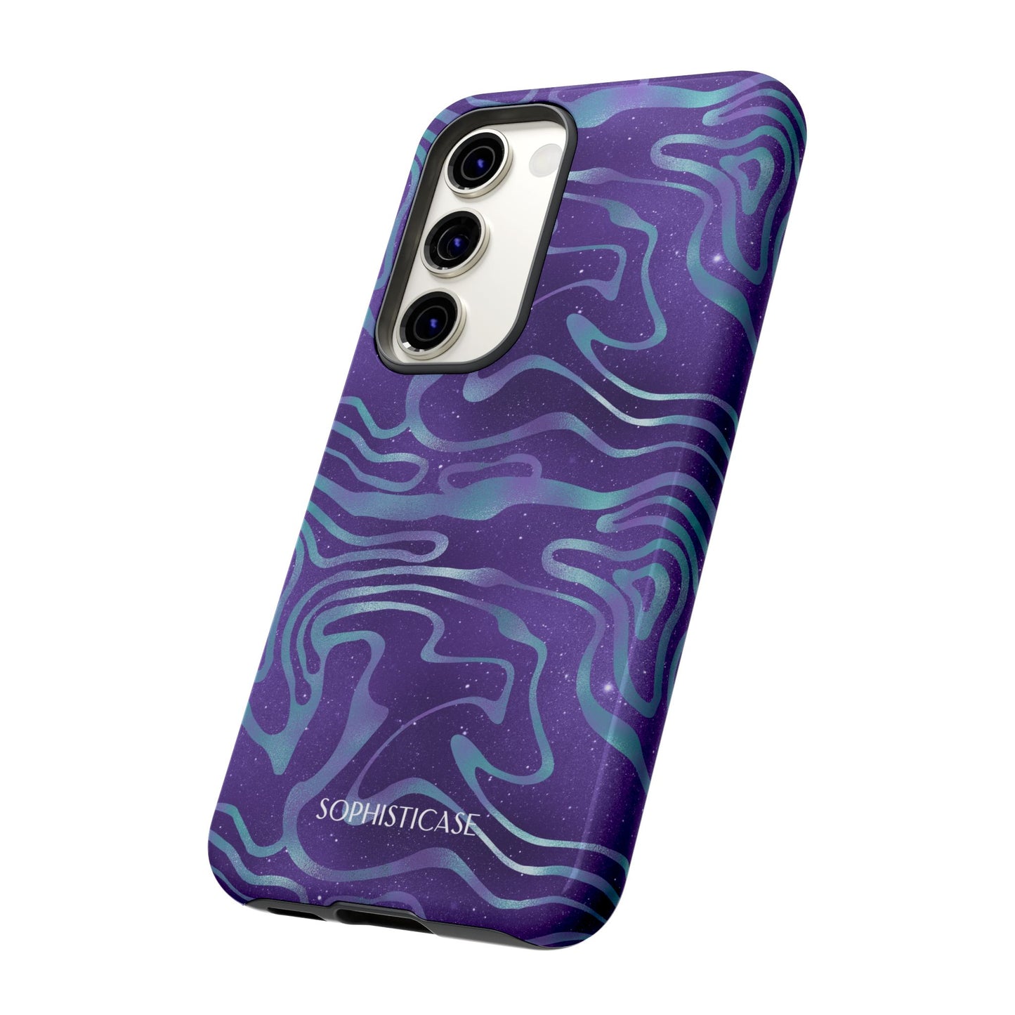 Cosmic Zebra in Blue & Purple - iPhone Case, Samsung Galaxy Case, Google Pixel Case