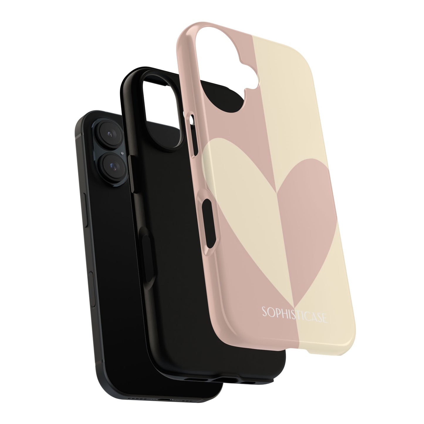 Be Mine in Brown and Beige - iPhone Case