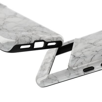 Marble Opulence in White - iPhone Case, Samsung Galaxy Case, Google Pixel Case