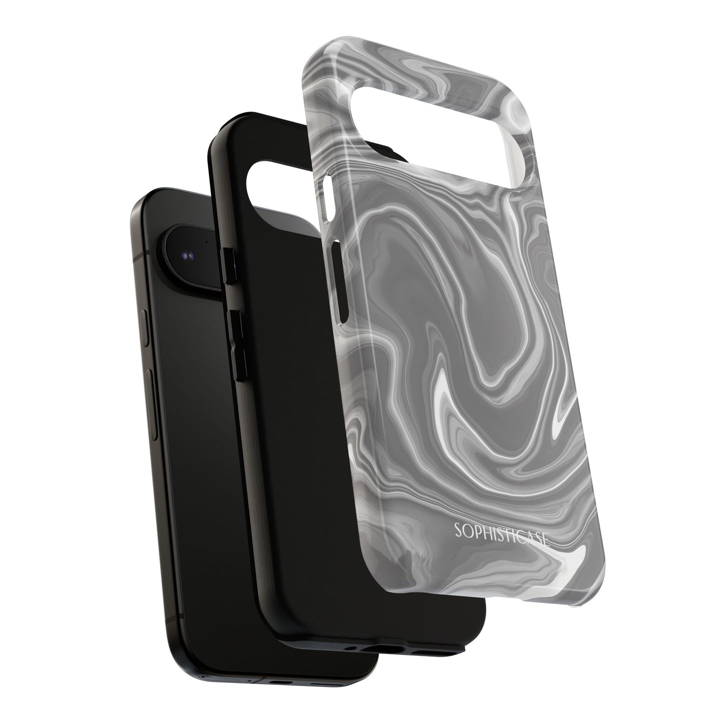 Liquid Dreams in Charcoal - Tough Phone Case