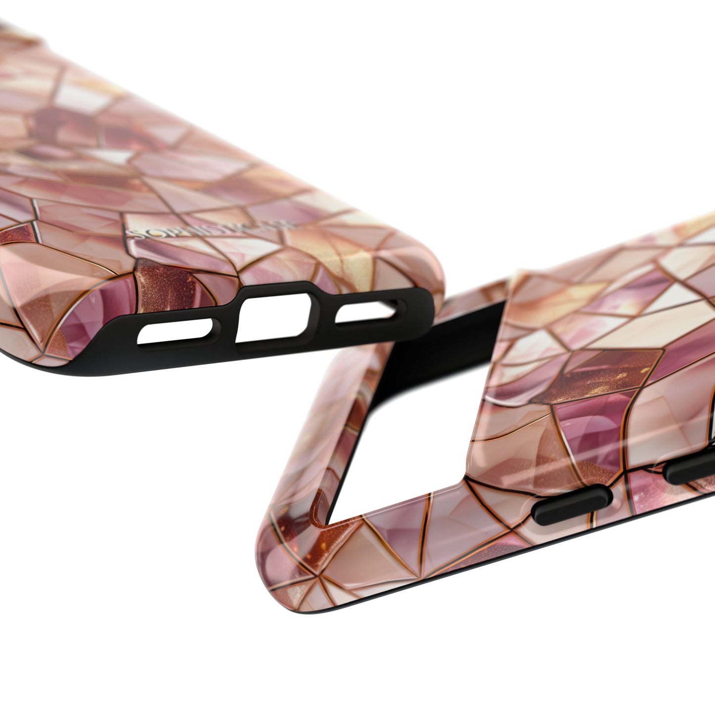 Rose' Runway in Champagne Mosaic - Tough Phone Case