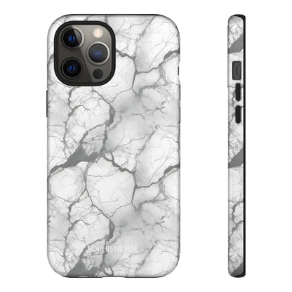 Marble Opulence in Charcoal Grey - iPhone Case