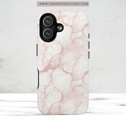Marble Opulence in Neutral Beige - Magsafe Case
