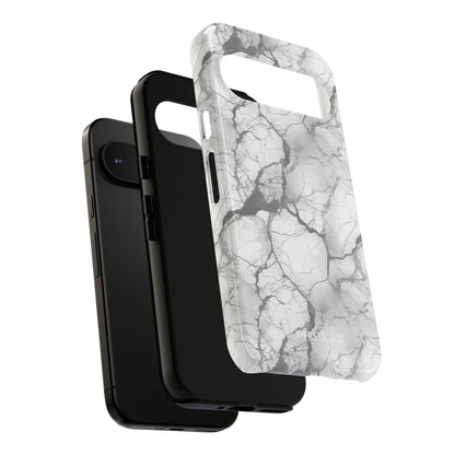 Marble Opulence in Charcoal Grey - Tough Phone Case