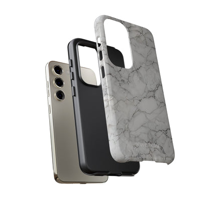 Marble Opulence in White - iPhone Case, Samsung Galaxy Case, Google Pixel Case