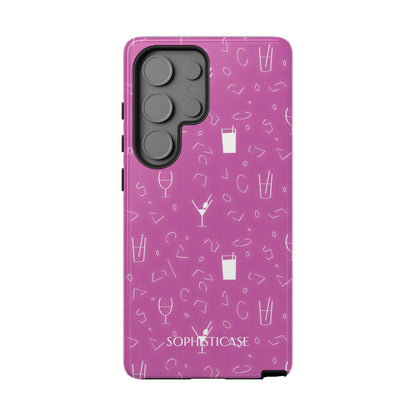 Cocktail Hour in Purple - Drop Proof Phone Case for Samsung Galaxy