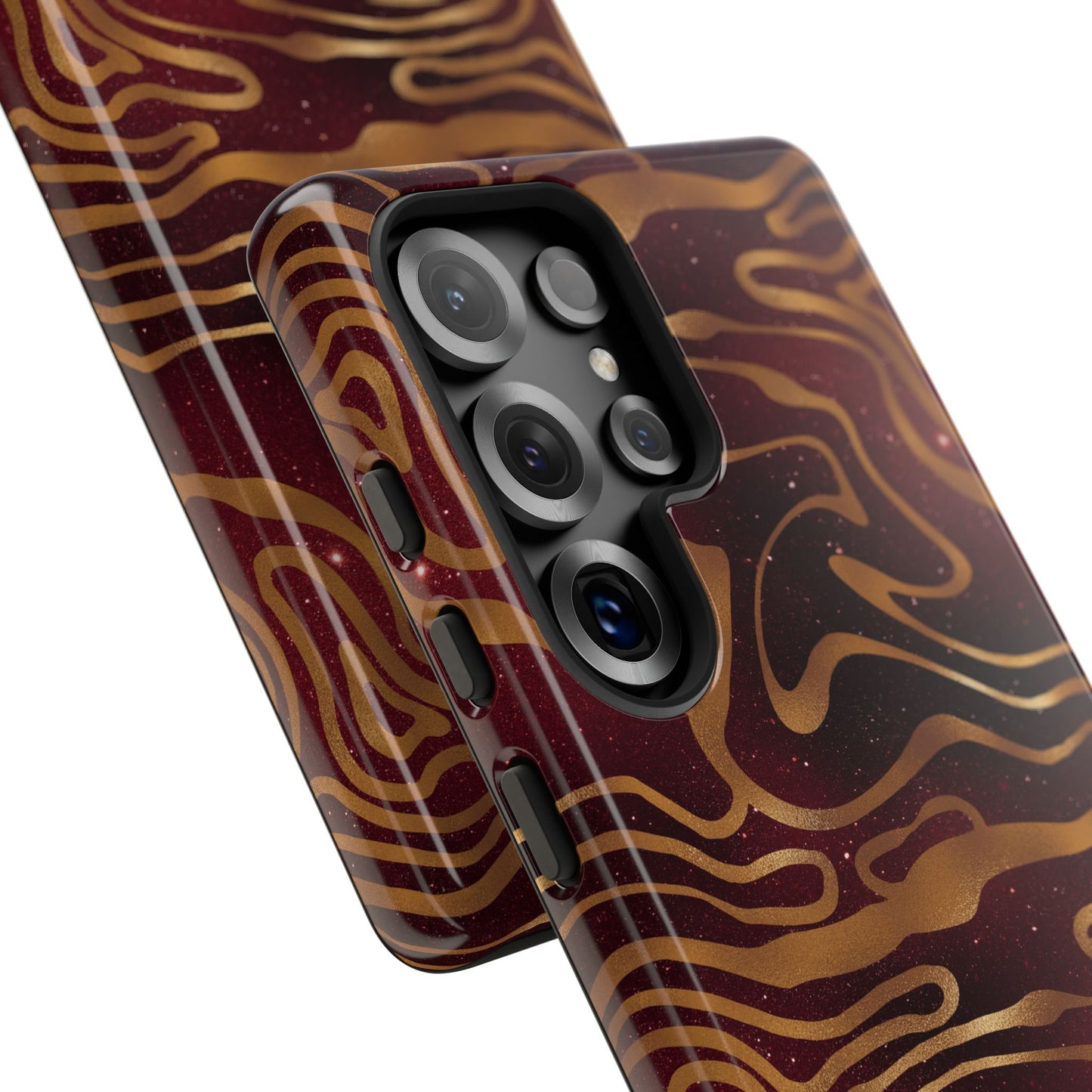 Cosmic Zebra in Red - iPhone Case, Samsung Galaxy Case, Google Pixel Case