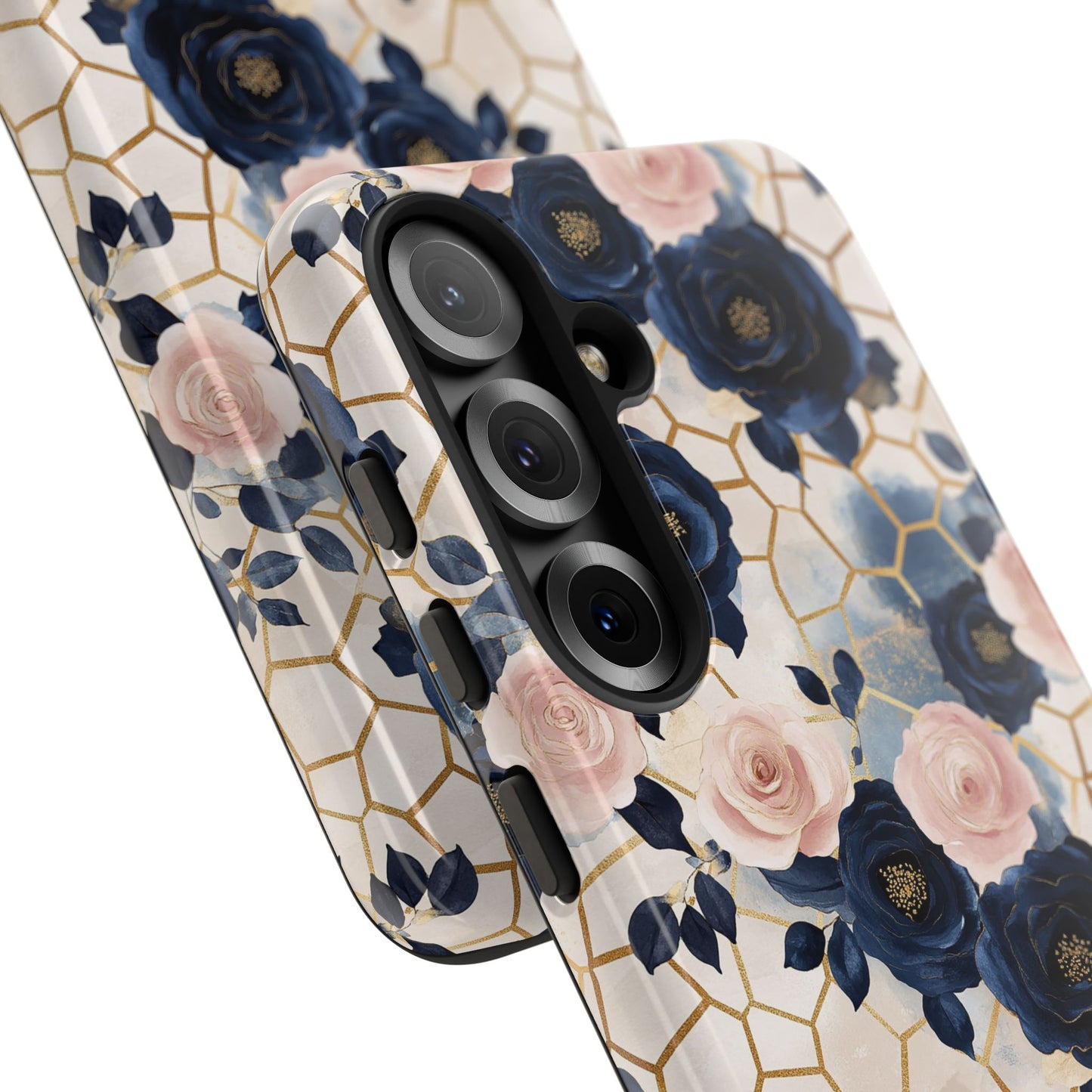 Royal Floral in Navy Hive - Tough Phone Case