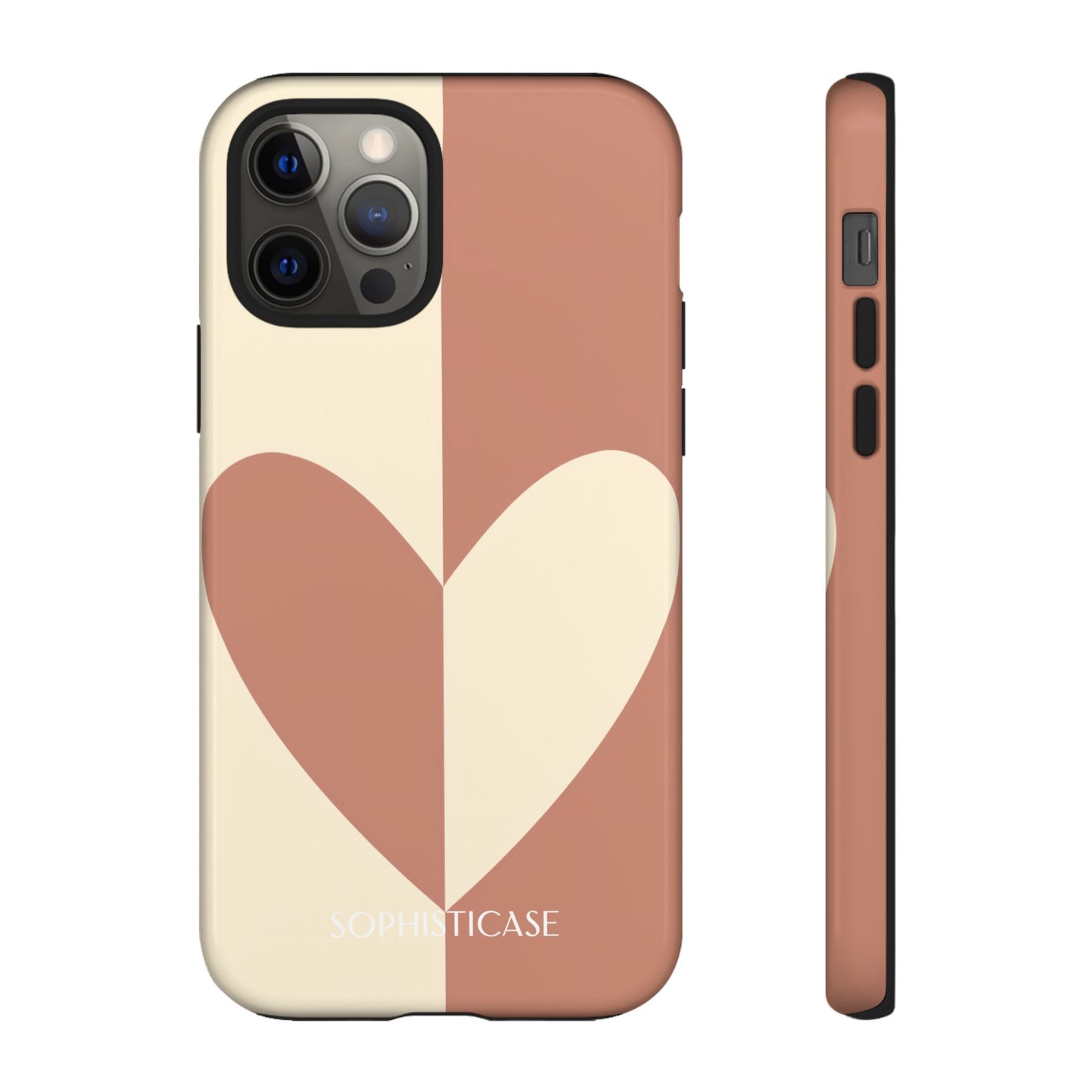 Be Mine in Brown and Cream - iPhone Case