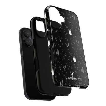 Cocktail Hour in Black - Tough Phone Case for iPhone