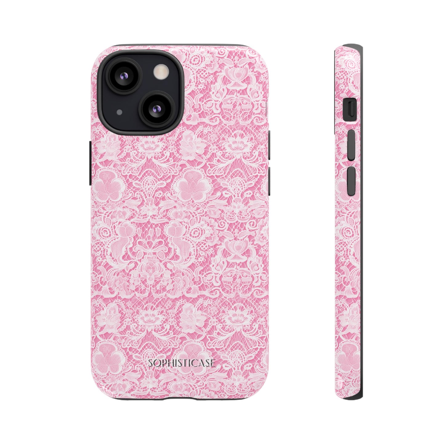 Luxe Lace in Pink - iPhone Case, Samsung Galaxy Case, Google Pixel Case