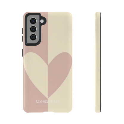 Be Mine in Brown and Beige - iPhone Case, Samsung Galaxy Case, Google Pixel Case