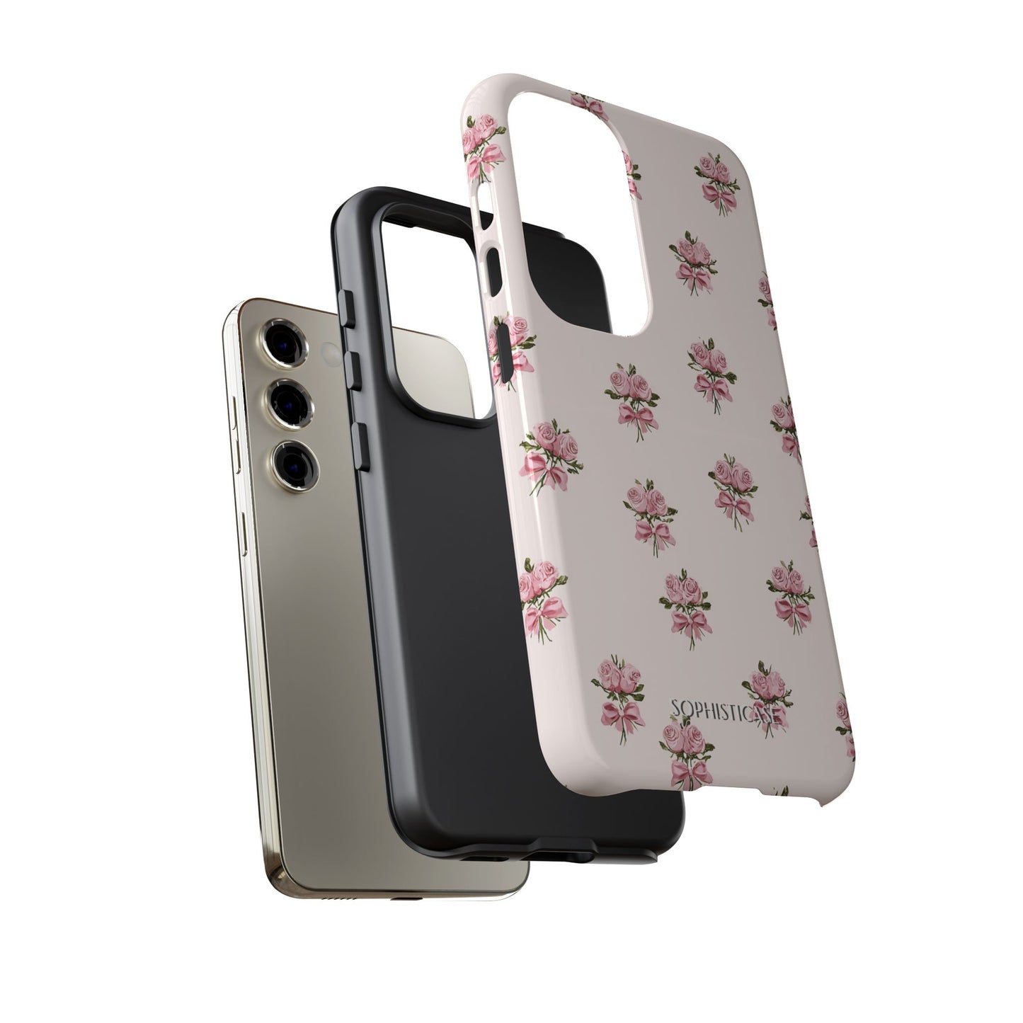 The Sweetest Thing in Coquette Rose Bouquet - iPhone Case, Samsung Galaxy Case, Google Pixel Case