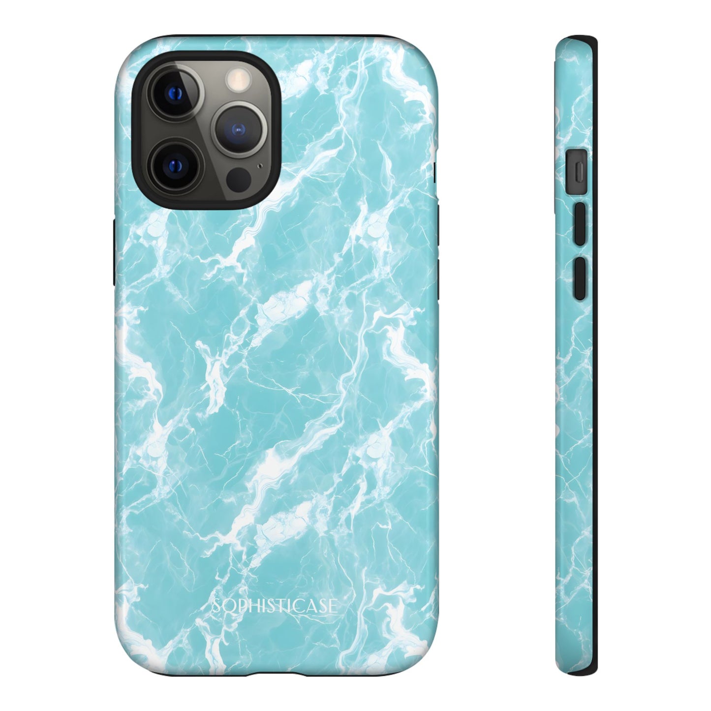 Marble Crush in Aqua - iPhone Case