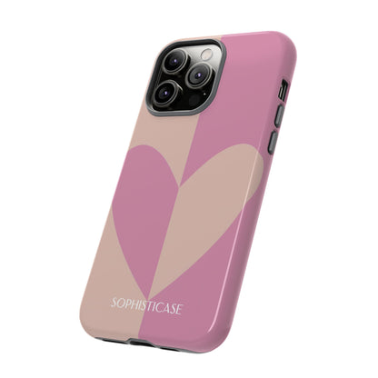 Be Mine in Pink and Brown - Tough Phone Case for iPhone