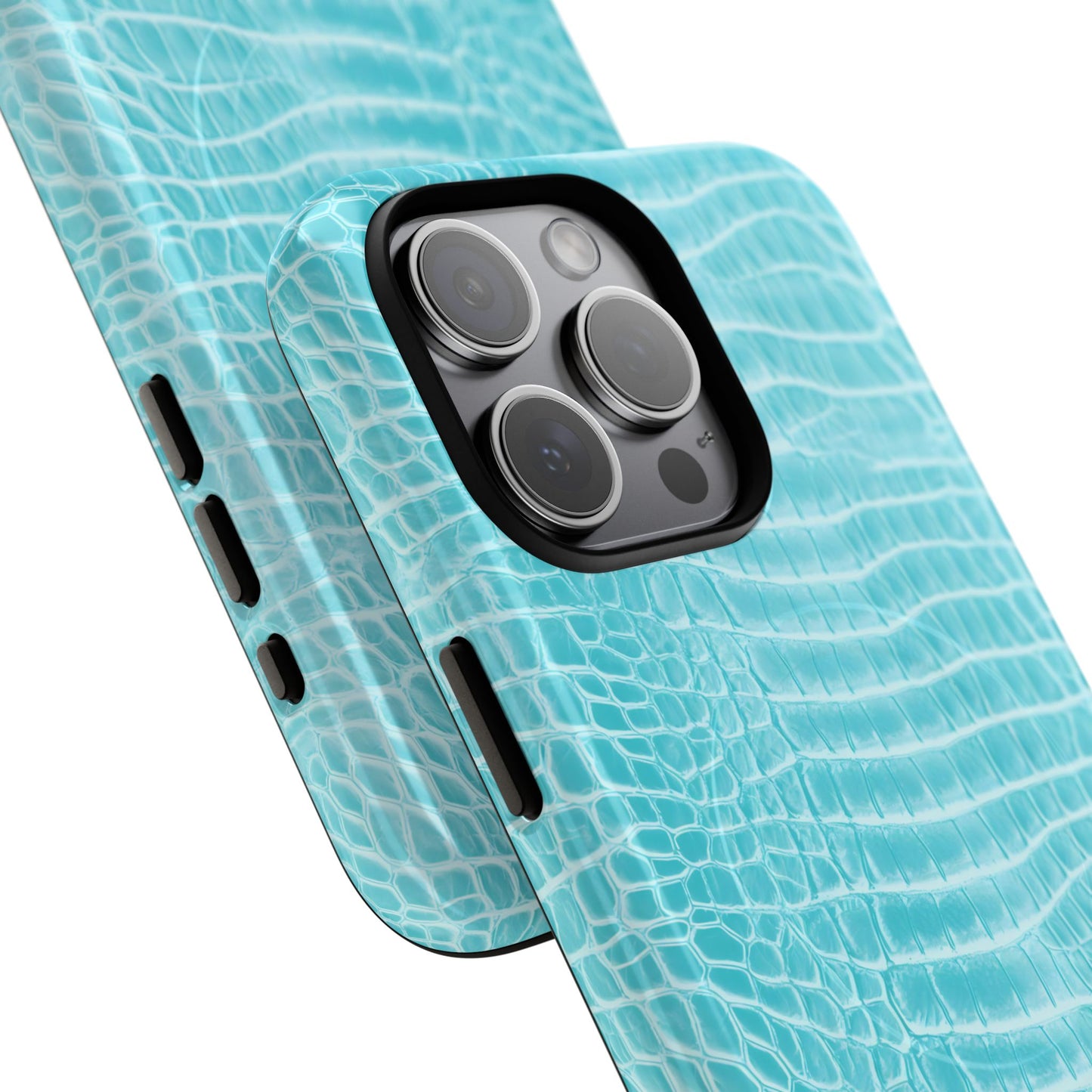 Luxe Leather in Aqua - Magsafe Case