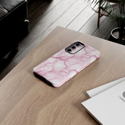 Marble Opulence in Pink - Tough Phone Case