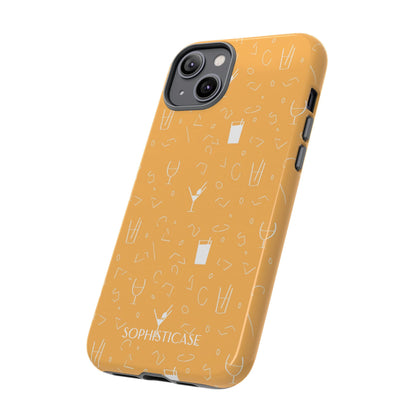 Cocktail Hour in Yellow - Tough Phone Case for iPhone