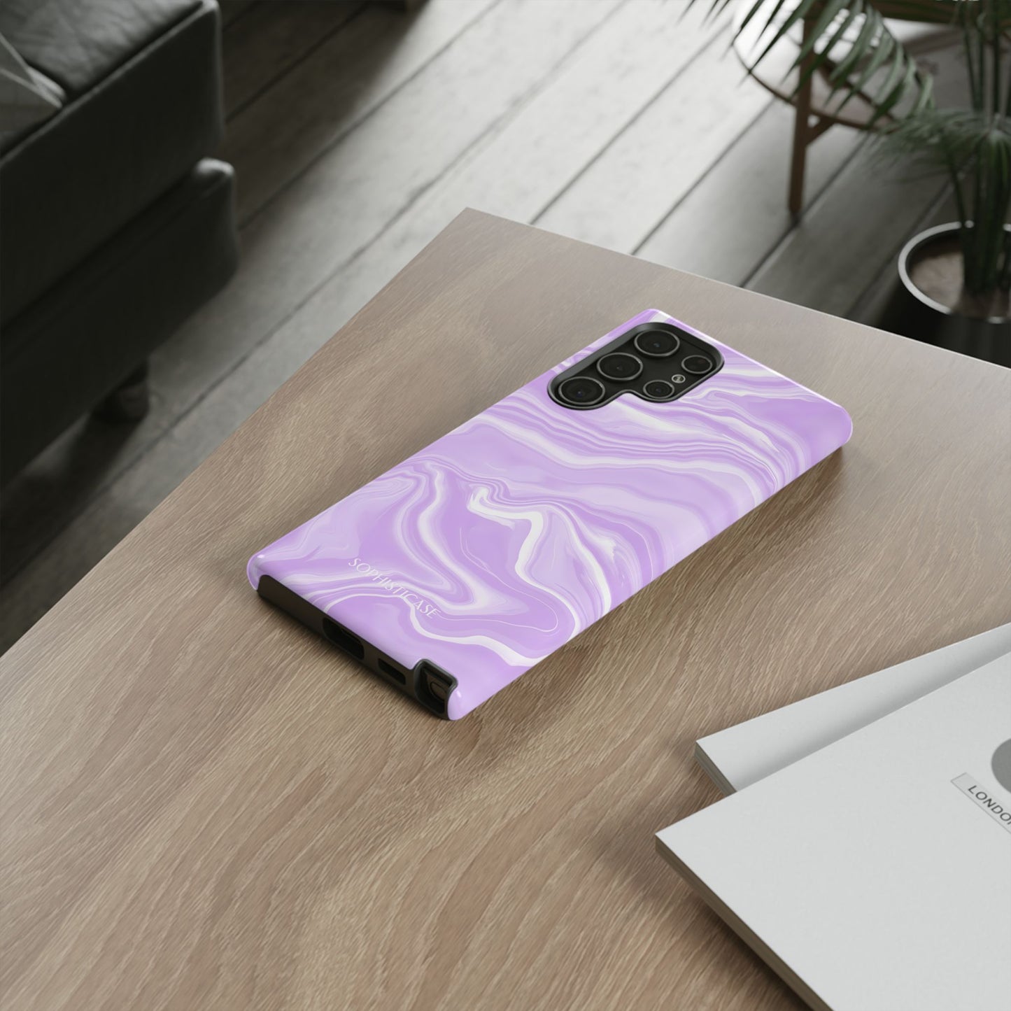 Liquid Dreams in Light Purple - Tough Phone Case