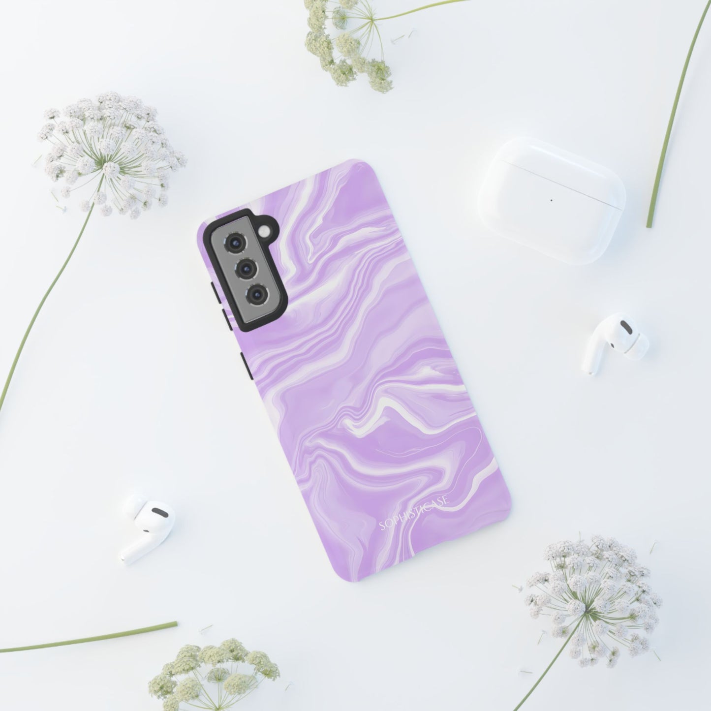 Liquid Dreams in Light Purple - Tough Phone Case