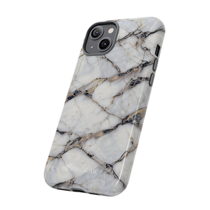 Marble Opulence in Cracked Beige - iPhone Case, Samsung Galaxy Case, Google Pixel Case