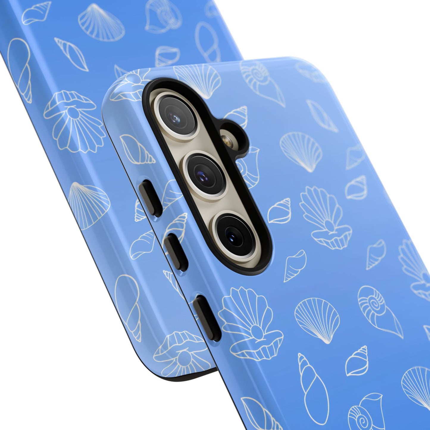 Seashell Society in Ocean Blue - iPhone Case, Samsung Galaxy Case, Google Pixel Case