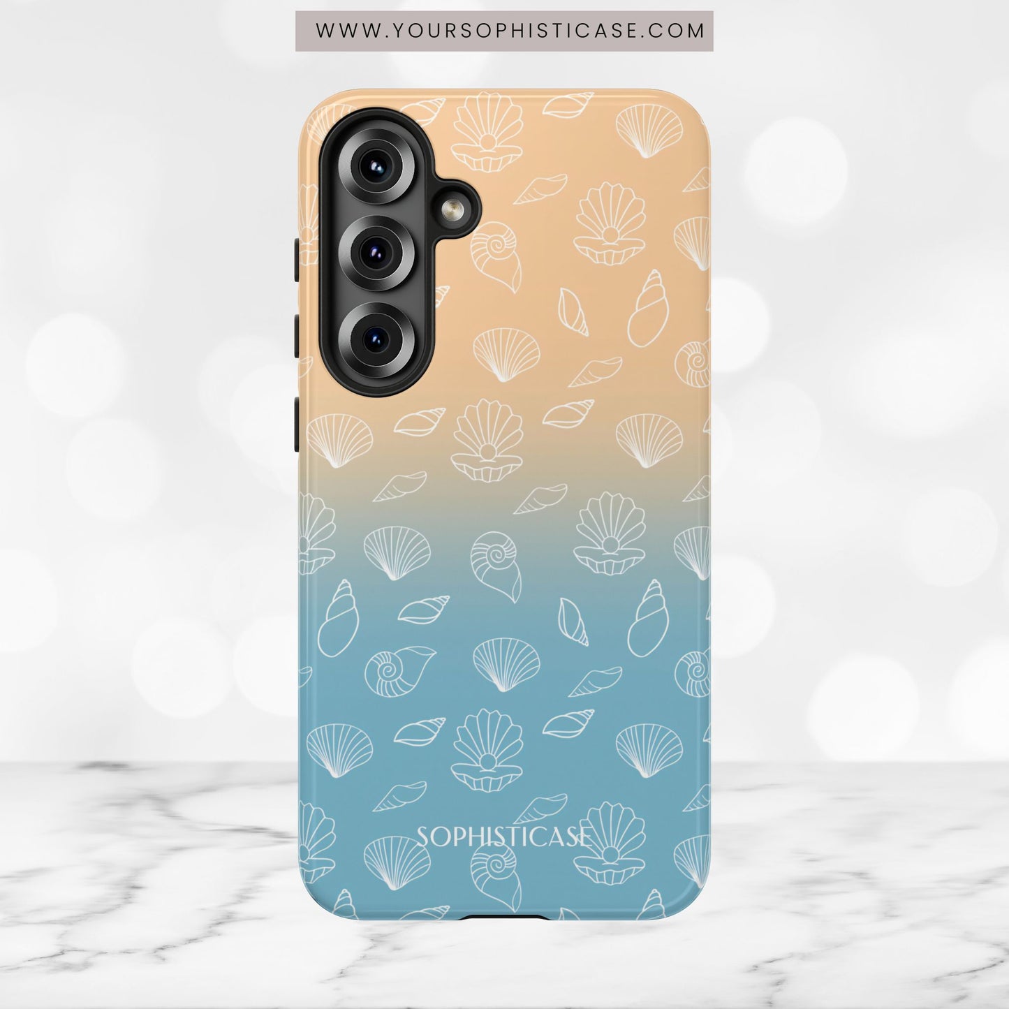 Seashell Society in Sandy Shore - iPhone Case, Samsung Galaxy Case, Google Pixel Case