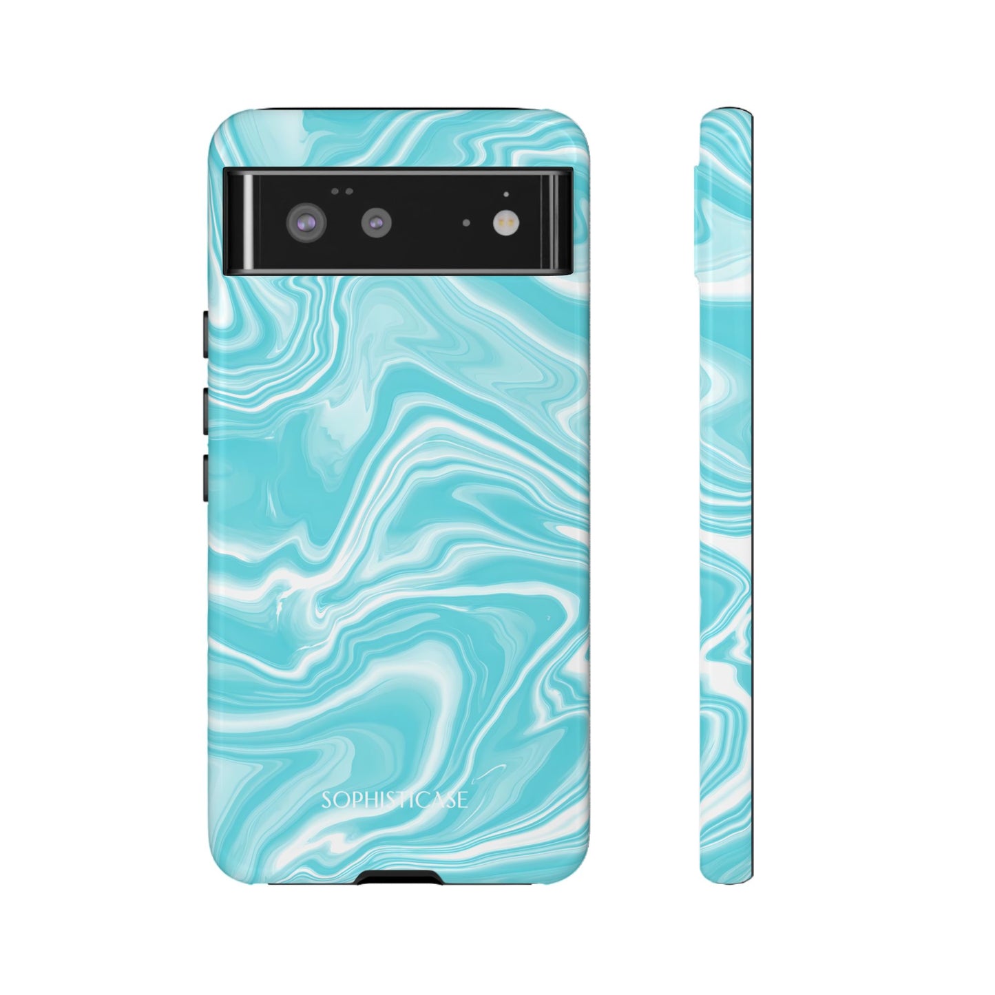 Liquid Dreams in Aqua - Tough Phone Case
