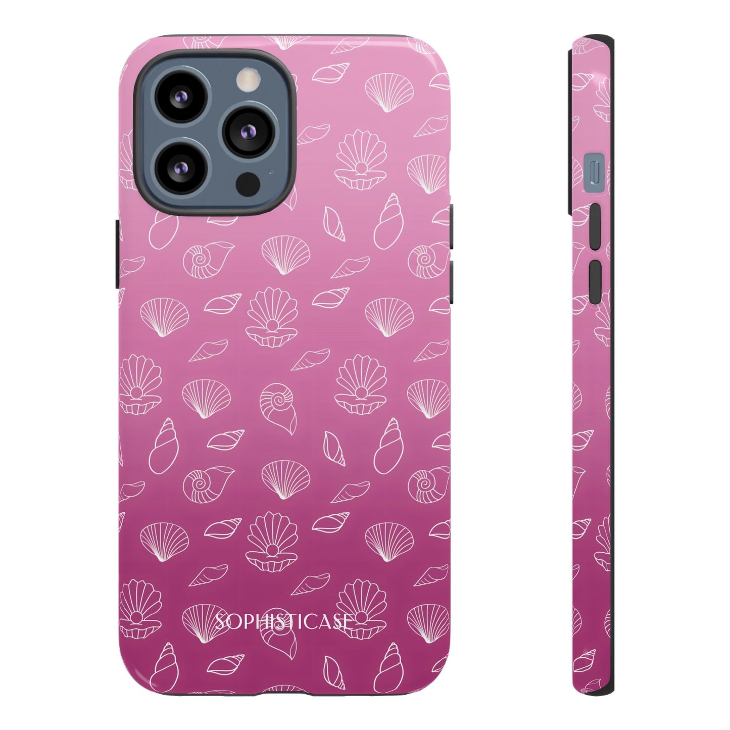 Seashell Society in Purple - iPhone Case, Samsung Galaxy Case, Google Pixel Case