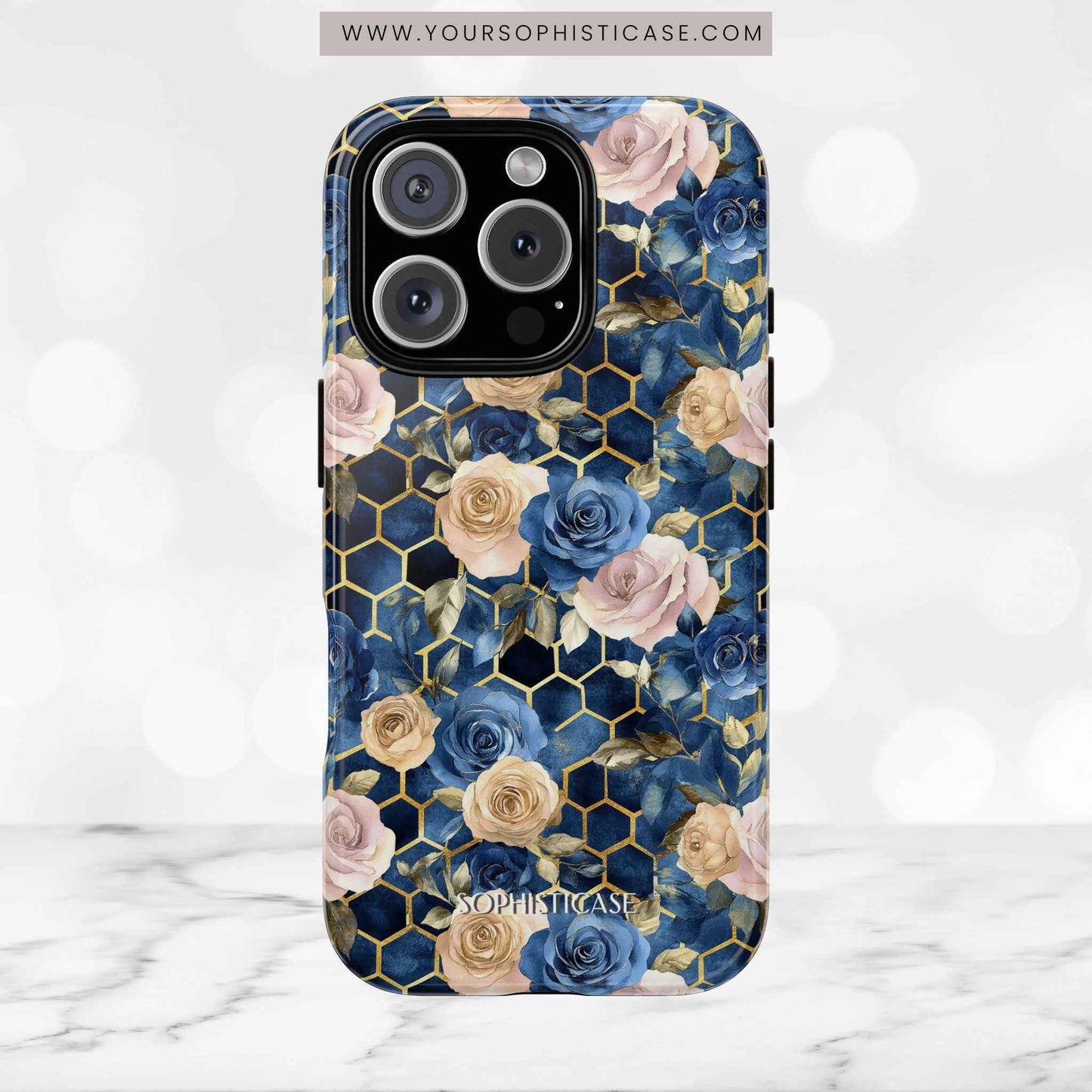 Royal Floral in Midnight Rose - Tough Phone Case